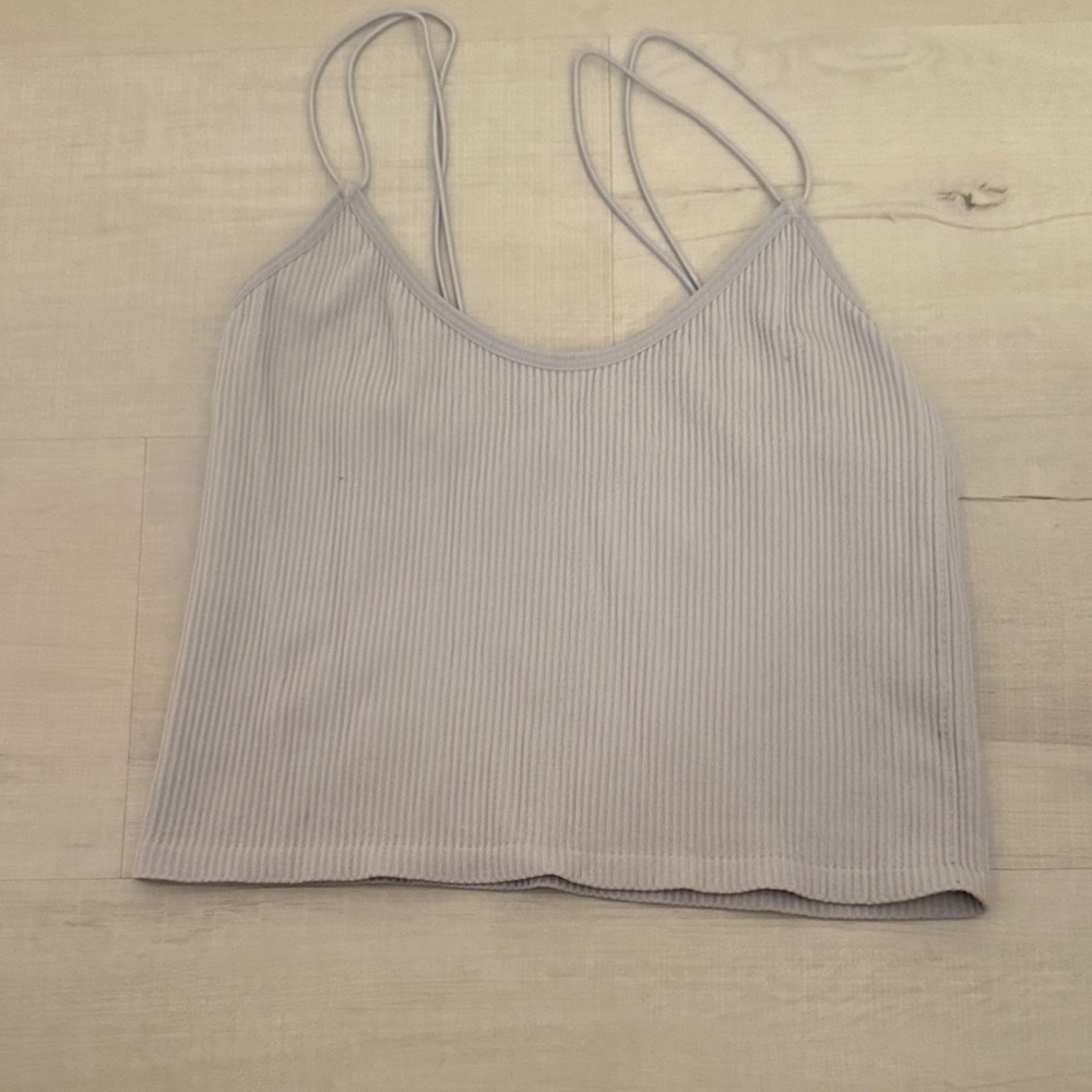 Lilac Ribbed Tank Top